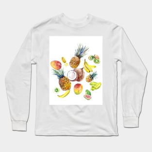 Tropical Fruits Long Sleeve T-Shirt